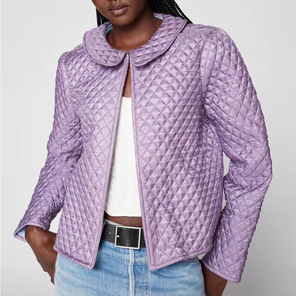 Urban outfitters lilac quilt jacket
